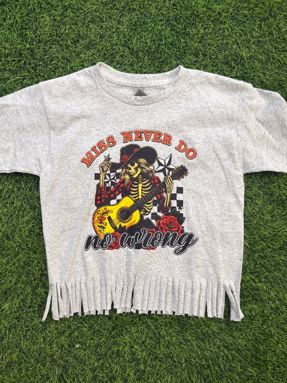 NWT Youth Wallen Fringe Tee